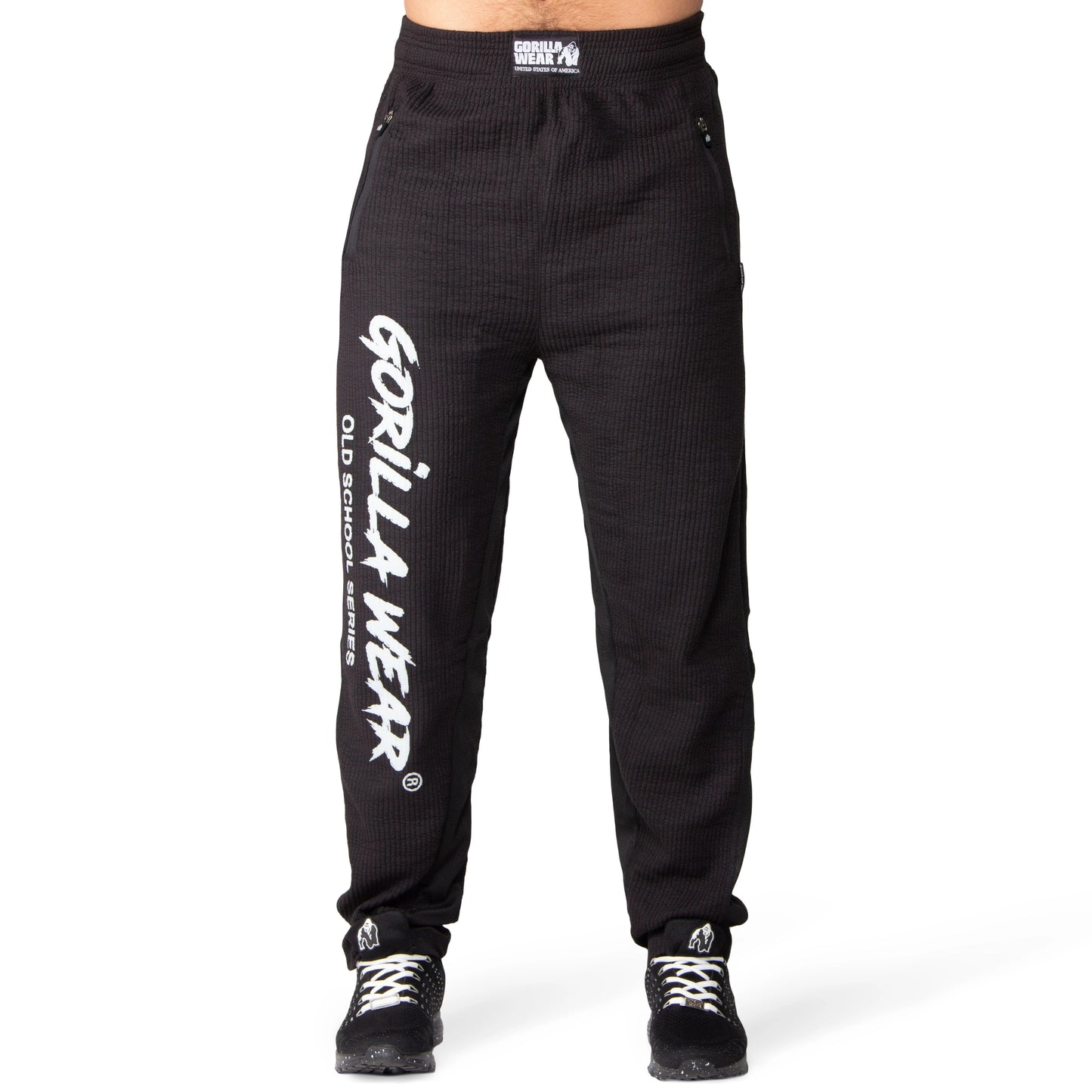 Gorilla Wear Augustine Old School Pants - Schwarz/Weiss