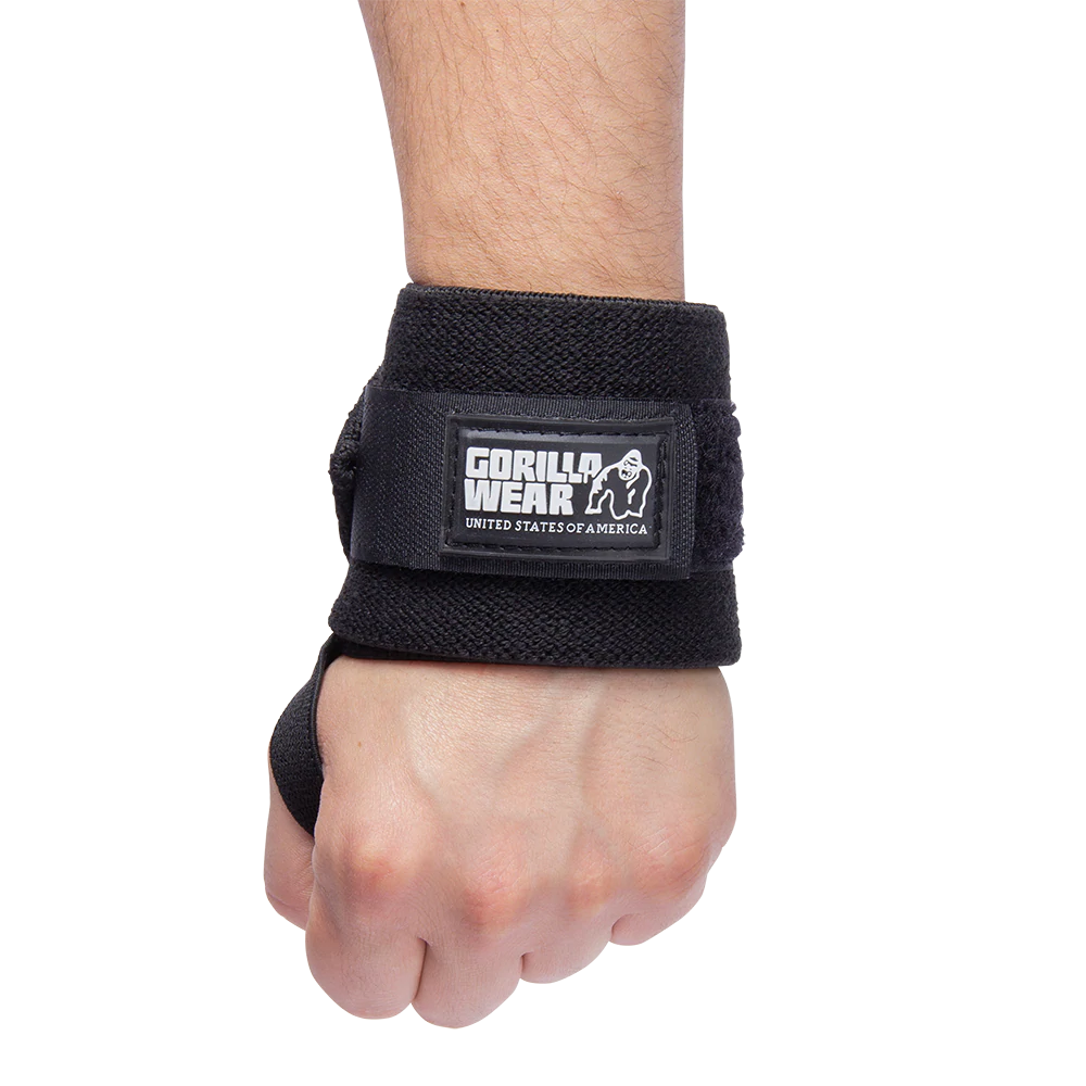 Gorilla Wear Wrist Wraps Basic - Schwarz