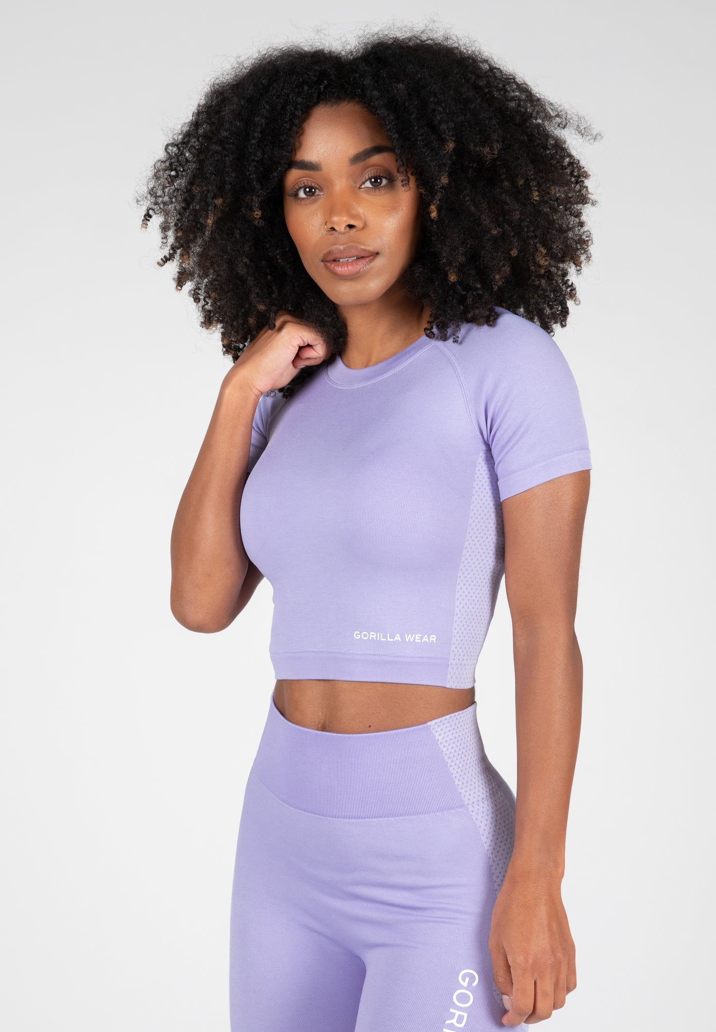 Gorilla Wear Selah Seamless Crop Top - Lila