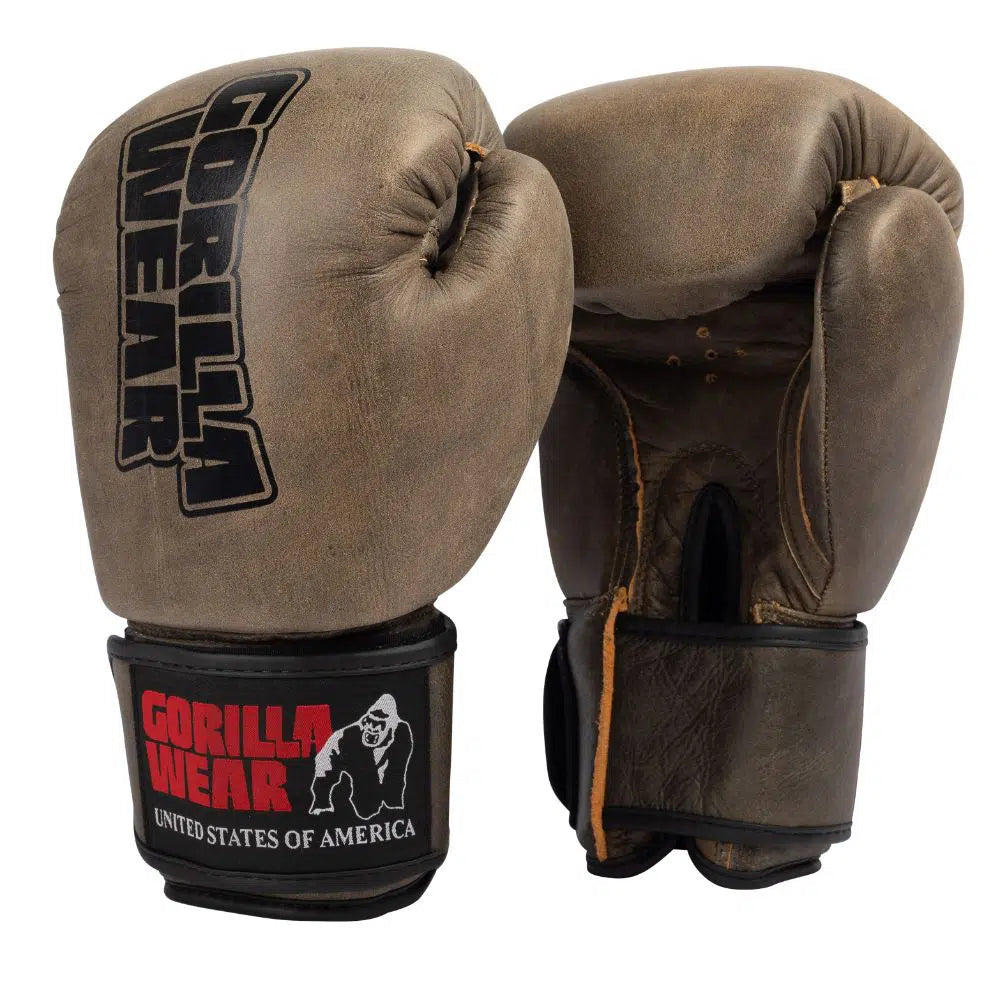 Gorilla Wear Yeso Boxing Gloves - Vintage Braun