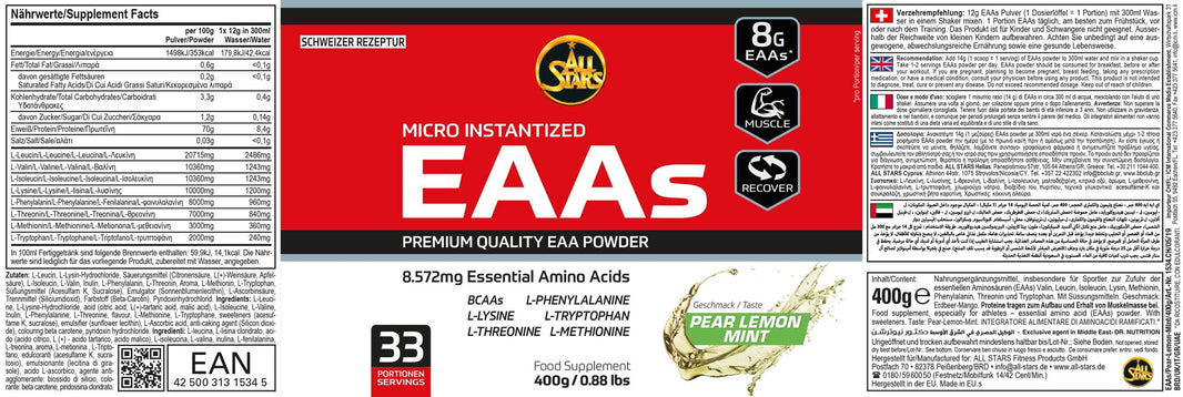 All Stars EAA's Pulver 400g