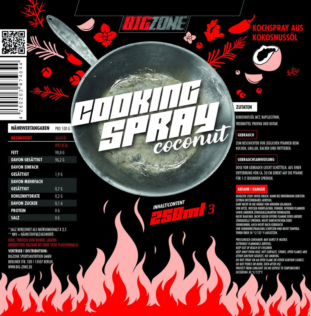 Big Zone Coconut Cooking Spray - 200ml