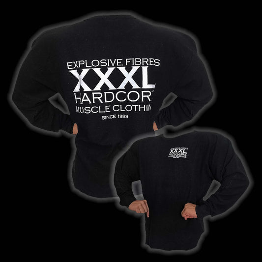 Explosive Fibres Classic XXXL Logo French Terry Pumpcover Sweatshirt - Schwarz