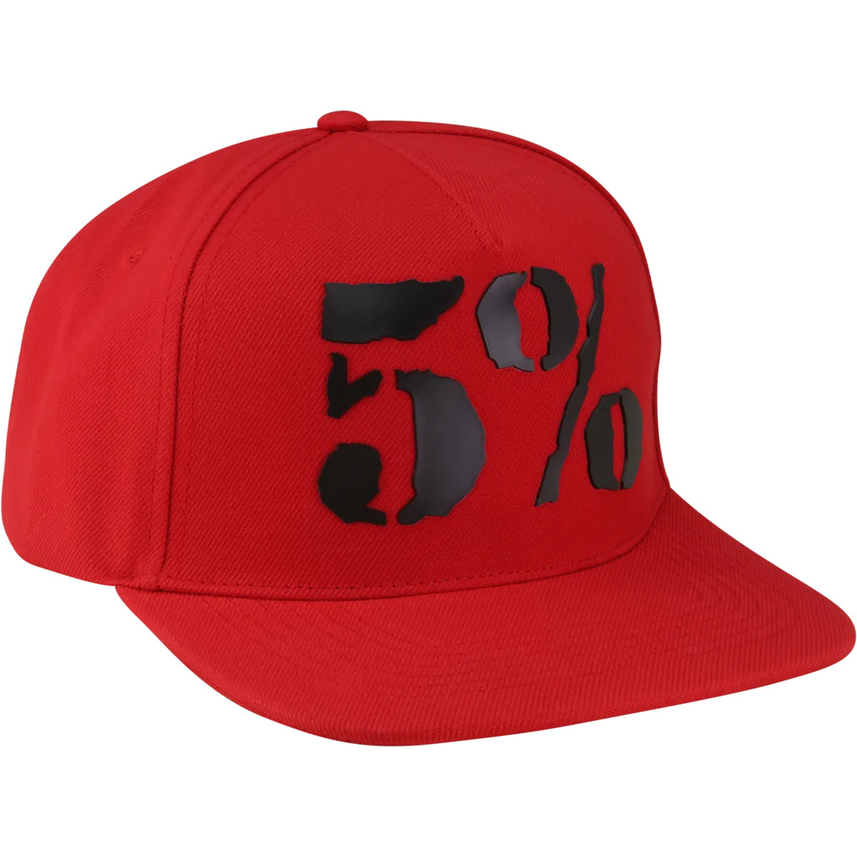 5% Nutrition Rubber Logo Cap - Rot