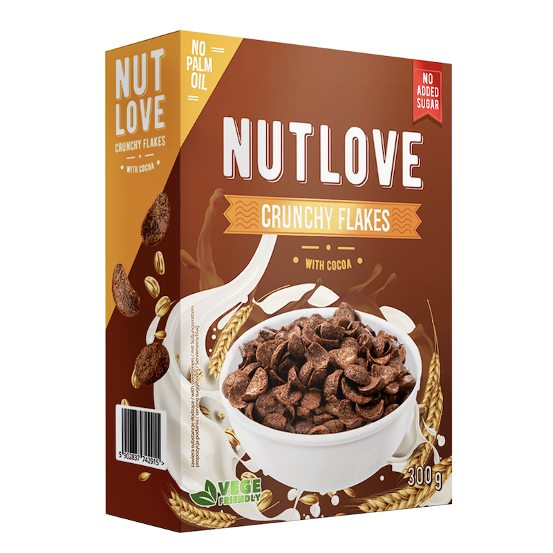 All Nutrition Nutlove Crunchy Flakes Cocoa 300g
