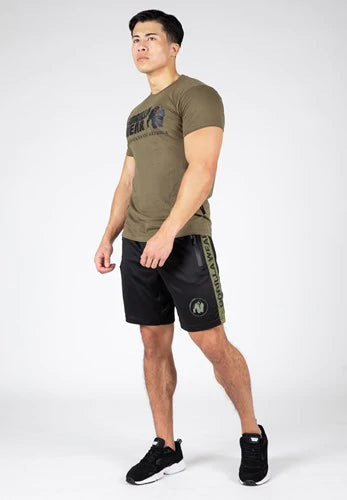Gorilla Wear Atlanta Shorts - Schwarz/Armee Grün