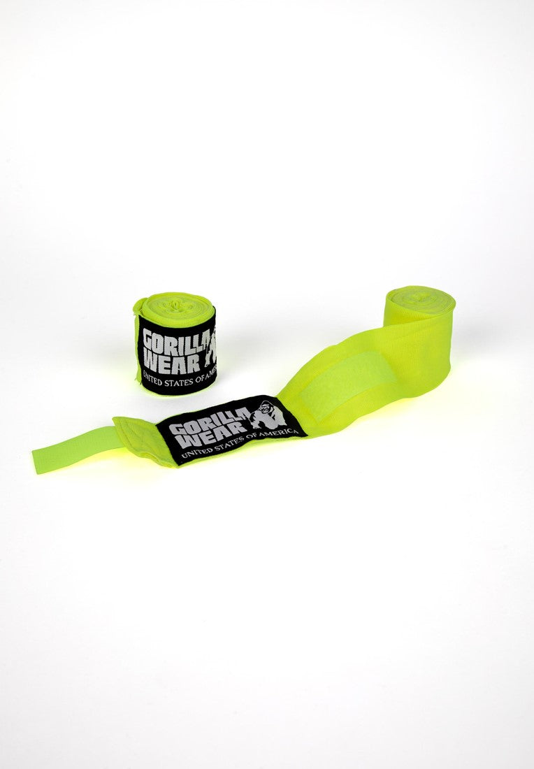Gorilla Wear Boxing Hand Wraps - Neon Gelb