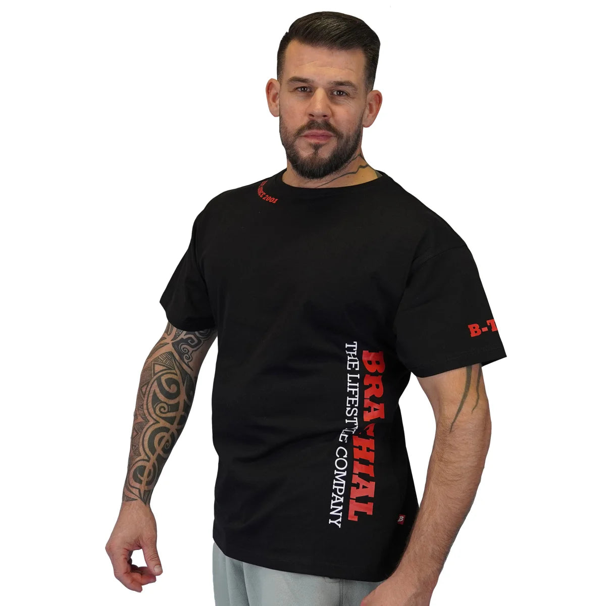 Brachial T-Shirt Gym - Schwarz/Rot