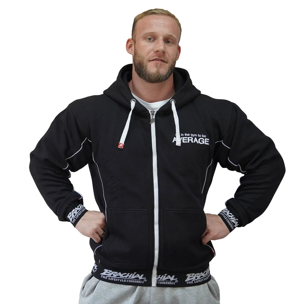 Brachial Zip Hoody Spacy - Schwarz/Weiss