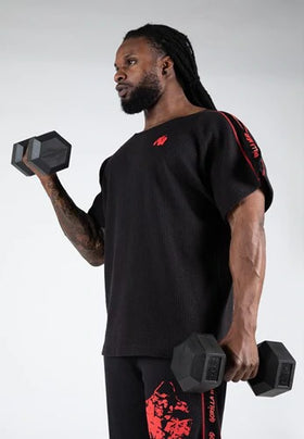 Gorilla Wear Buffalo Old School Workout Top - Schwarz/Rot