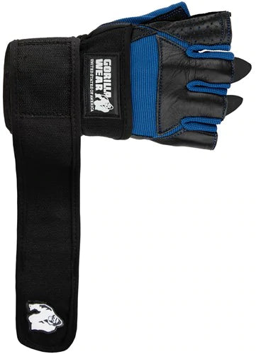 Gorilla Wear Dallas Wrist Wrap Gloves - Schwarz/Blau