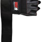 Gorilla Wear Dallas Wrist Wrap Gloves - Schwarz mit roten Nähten