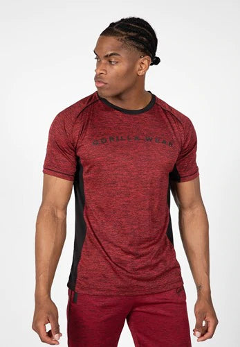 Gorilla Wear Fremont T-Shirt - Rot/Schwarz