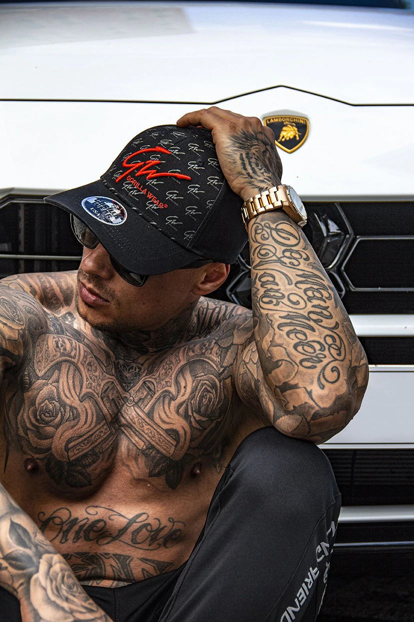 Gorilla Wear Julian Cap - Schwarz/Rot