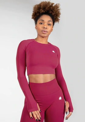 Gorilla Wear Hilton Seamless Long Sleeve - Fuchsia