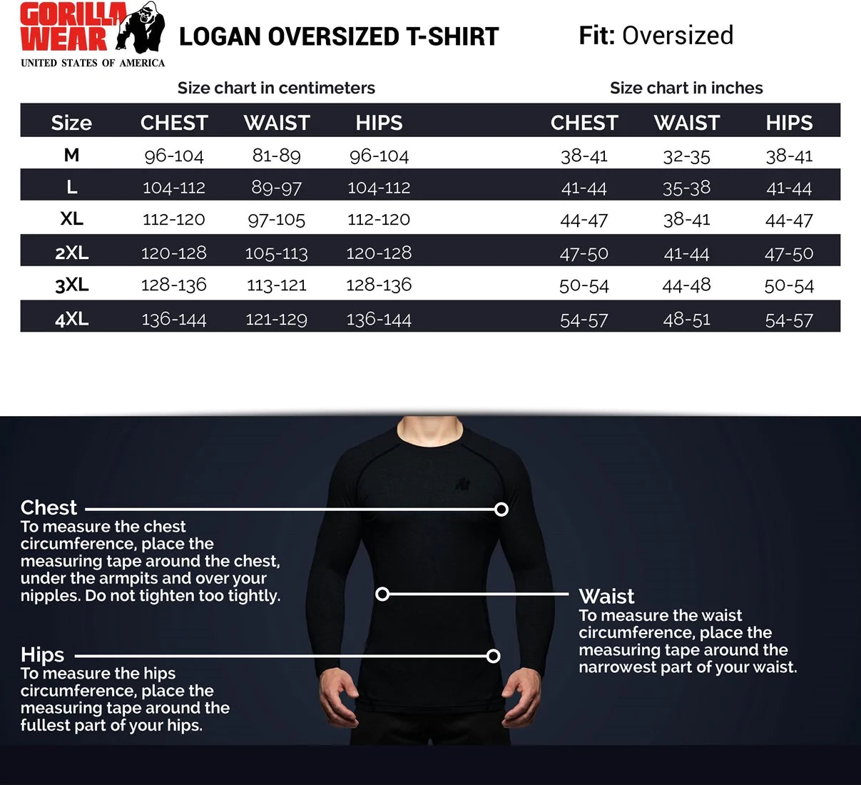 Gorilla Wear Logan Oversized Shirt - Beige/Schwarz