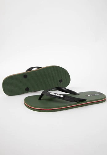 Gorilla Wear Kokomo Flip Flops - Armee Grün