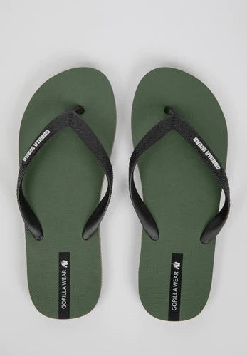 Gorilla Wear Kokomo Flip Flops - Armee Grün