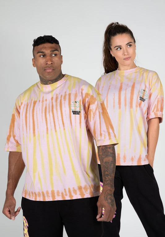 Gorilla Wear Legacy Oversized T-Shirt - Orange/Gelb/Pink
