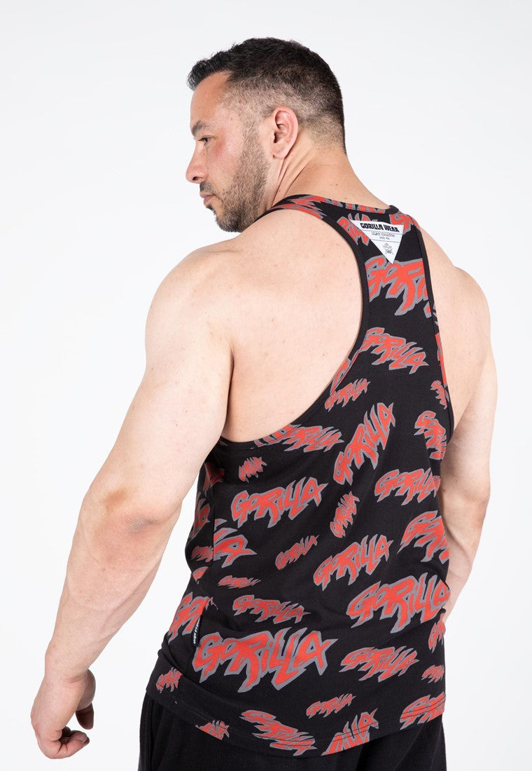 Gorilla Wear Legacy Stringer - Schwarz/Rot