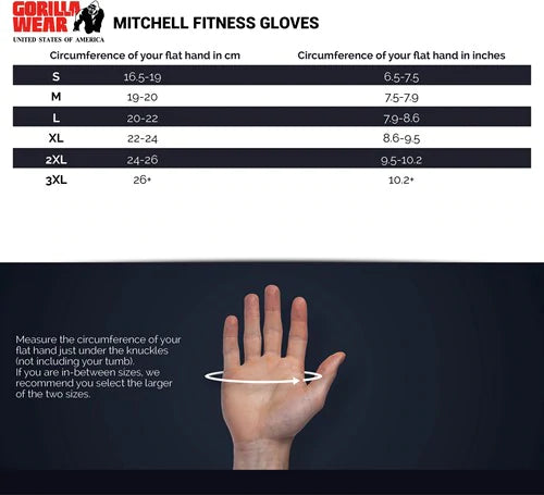 Gorilla Wear Mitchell Training Gloves - Schwarz/Rot