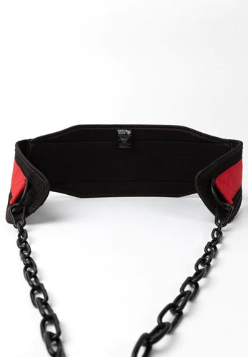 Gorilla Wear Nylon Dip Belt - Schwarz/Rot