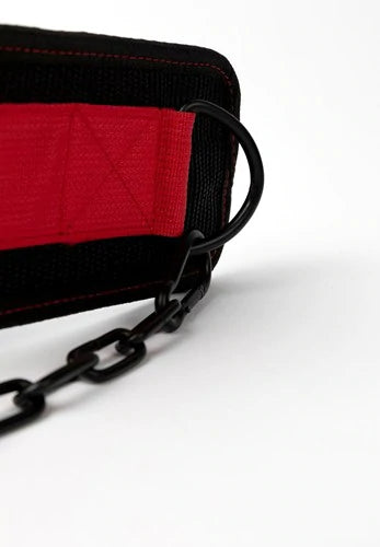 Gorilla Wear Nylon Dip Belt - Schwarz/Rot