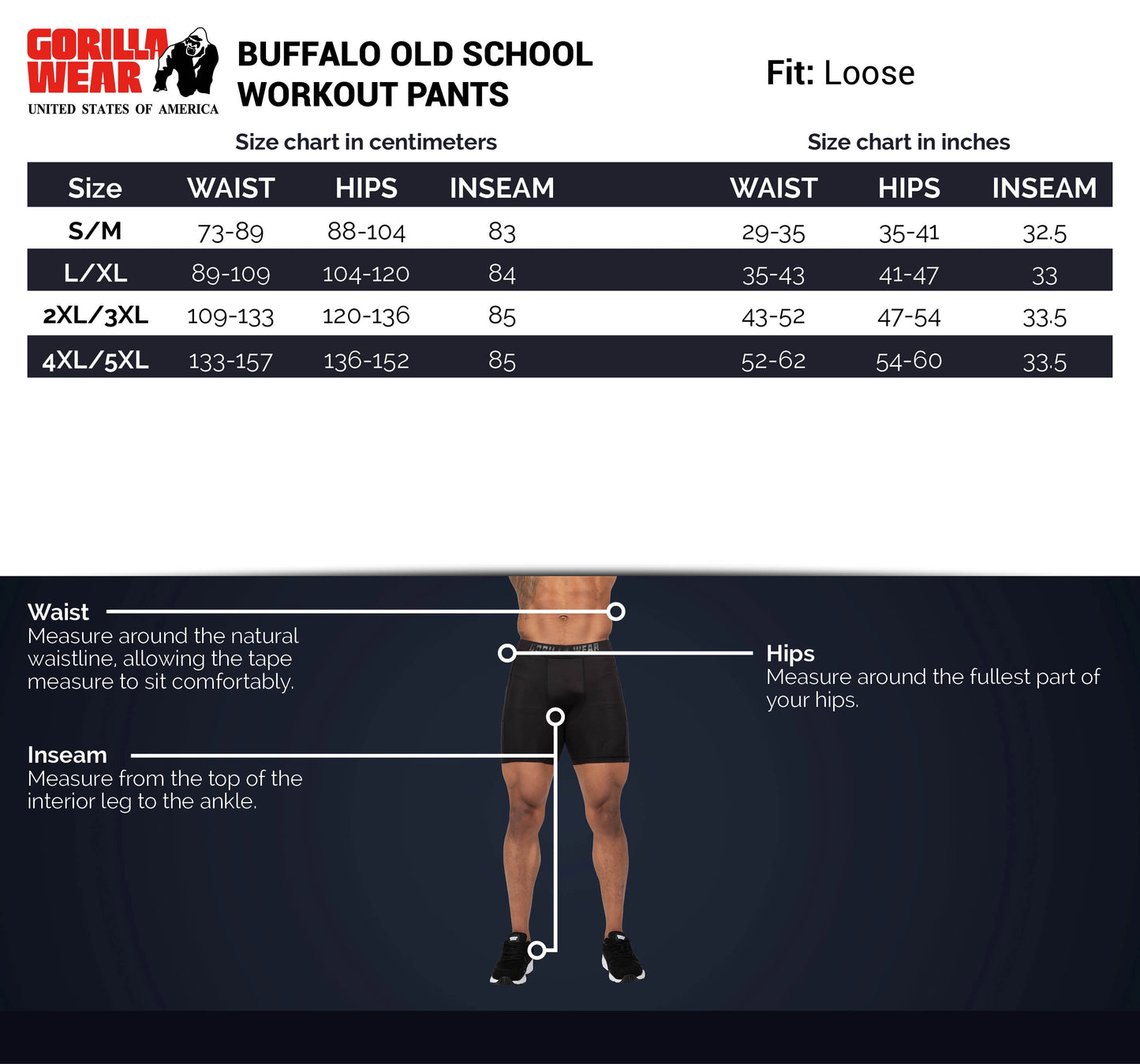 Buffalo Old School Workout Pants - Schwarz/Rot
