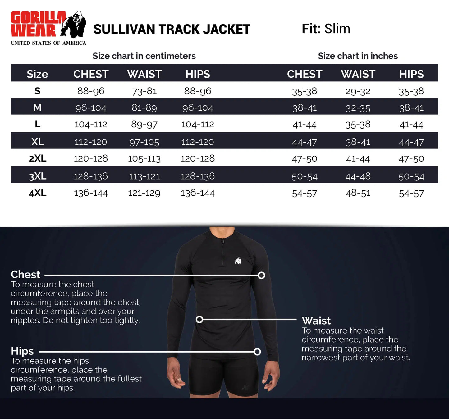 Gorilla Wear Sullivan Track Jacket - Grau
