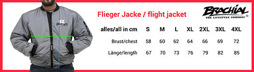 Brachial Fliegerjacke Sky - Grau