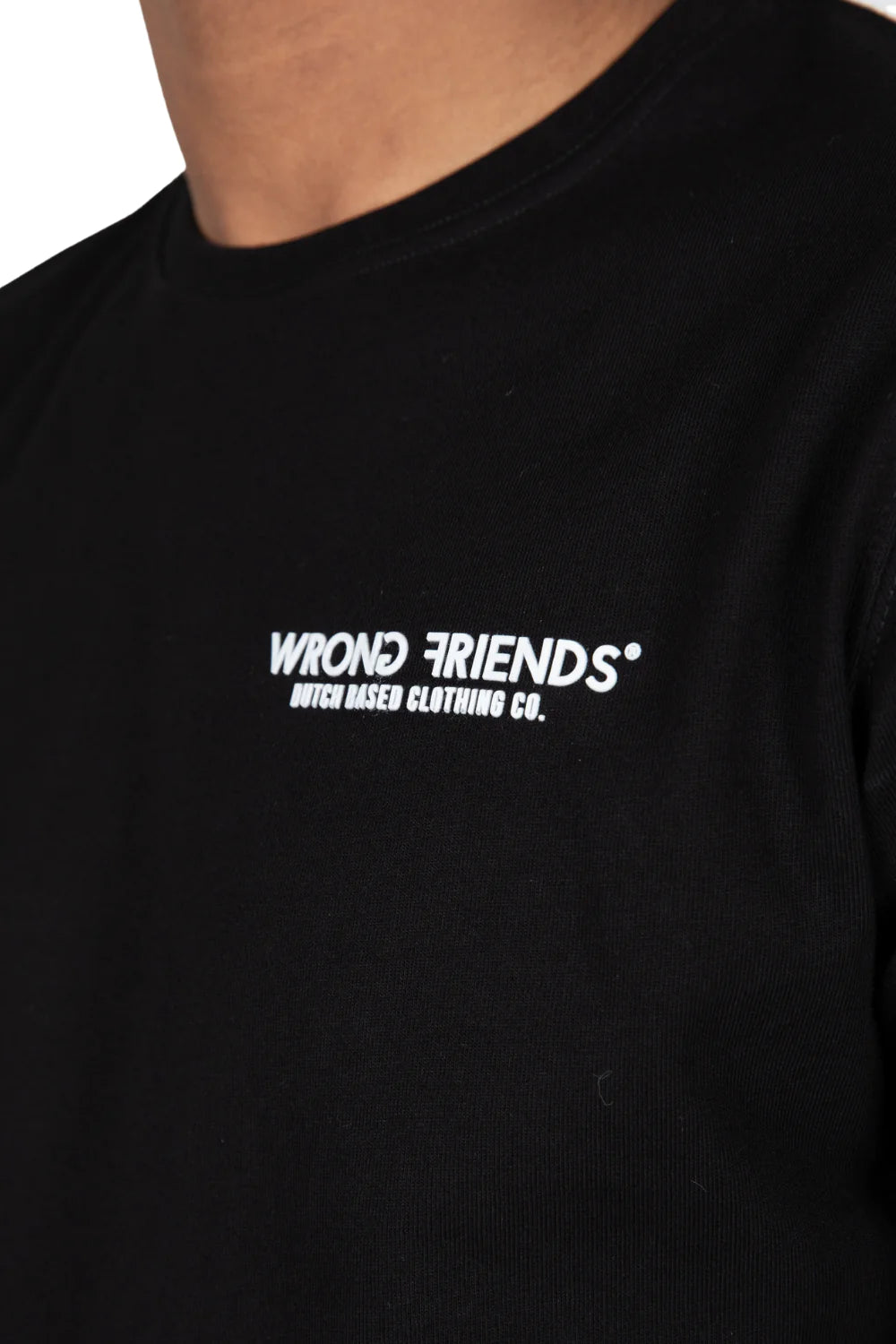 Wrong Friends Amsterdam T-Shirt - Schwarz