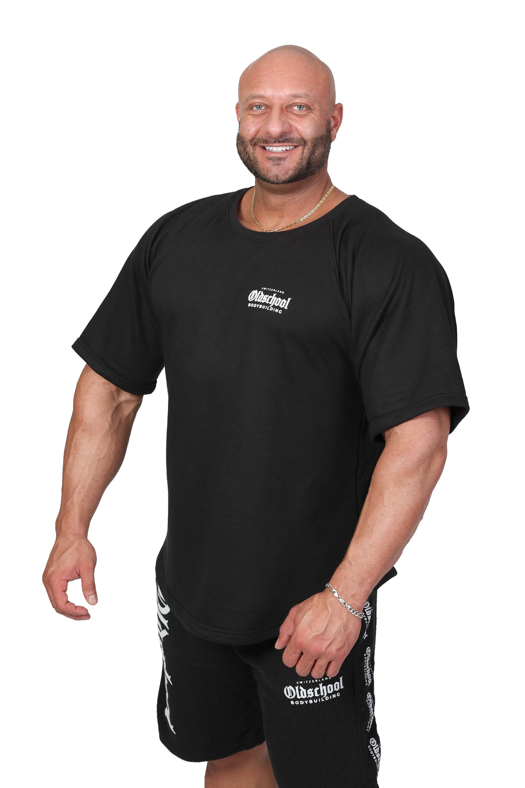 Oldschool Bodybuilding Switzerland Fanadix Summer Oversize Tee - Schwarz