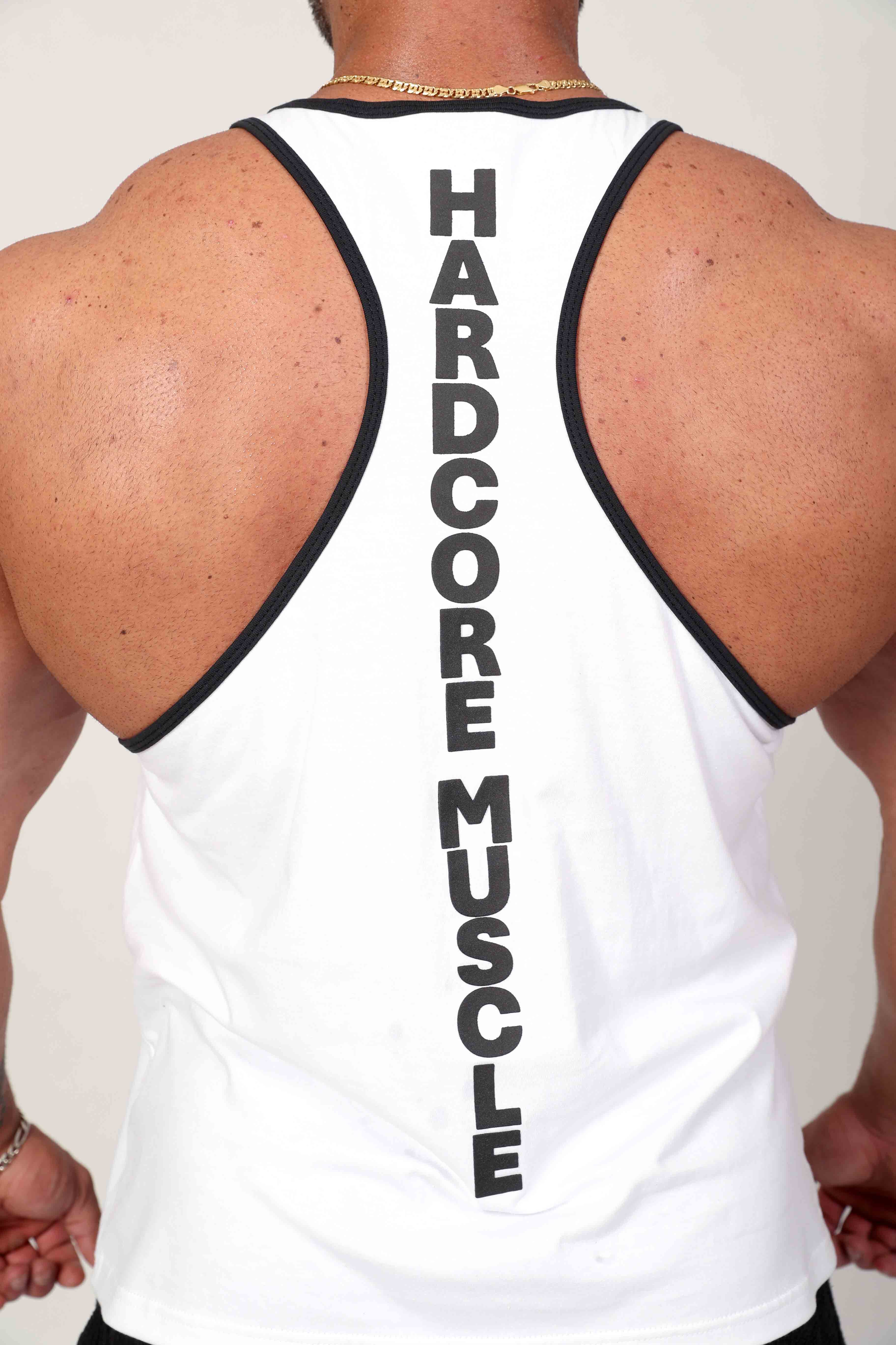 Oldschool Bodybuilding Switzerland Classic Tank Top - Weiss/Schwarz