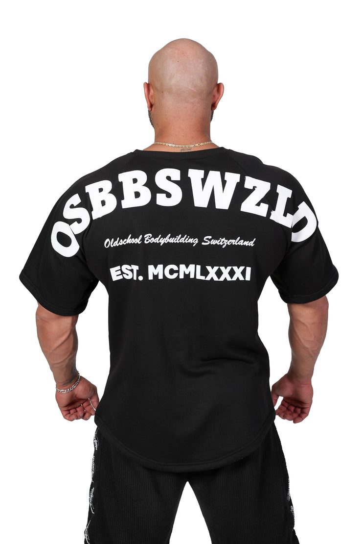 Oldschool Bodybuilding Switzerland Fanadix Summer Oversize Tee - Schwarz