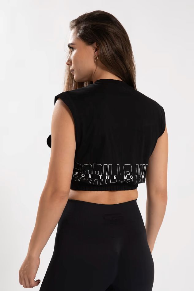 Gorilla Wear Albion Oversized Crop Top - Schwarz