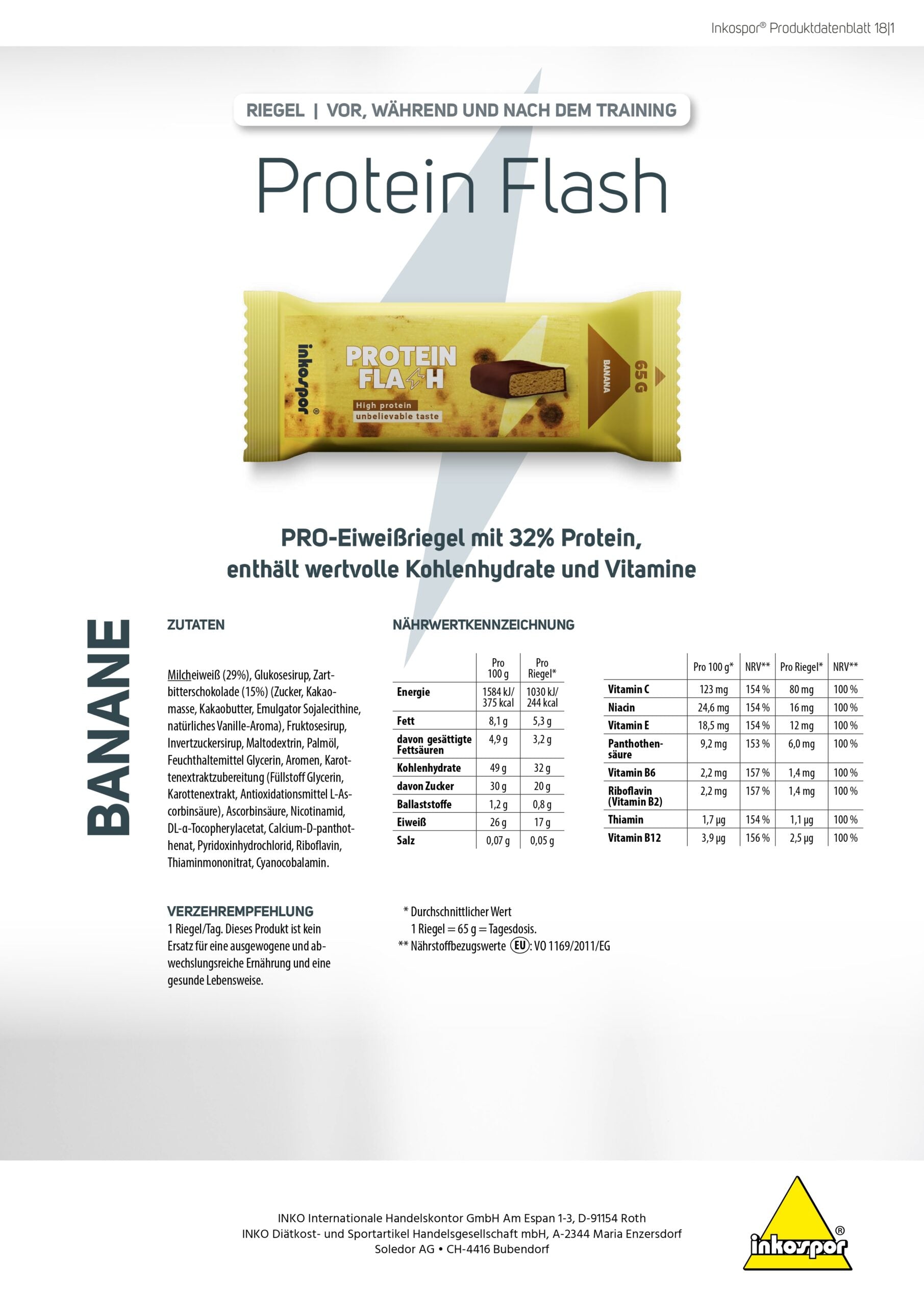 Inkospor Protein Flash Banana