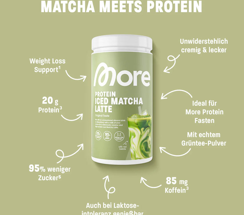 More Nutrition Protein Iced Matcha Latte 500g