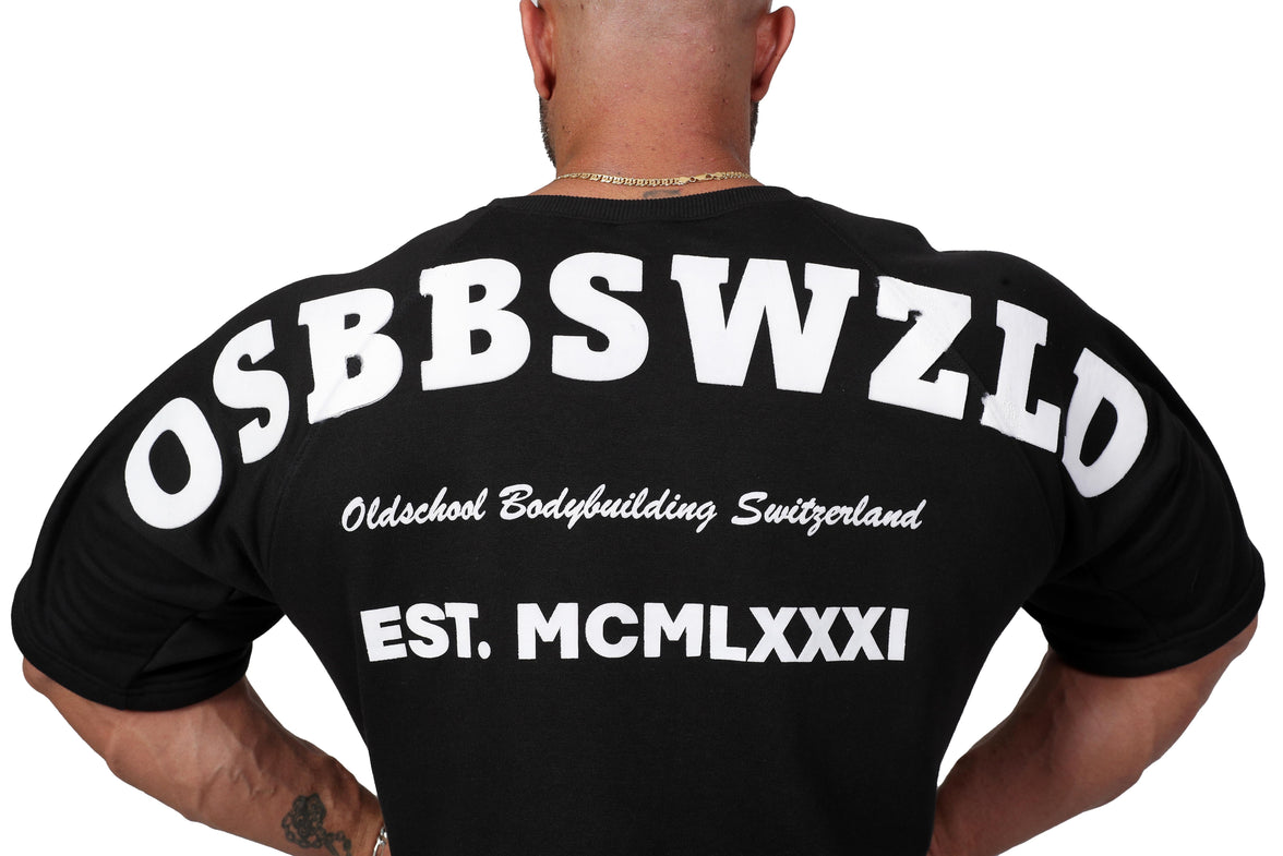 Oldschool Bodybuilding Switzerland Fanadix Summer Oversize Tee - Schwarz