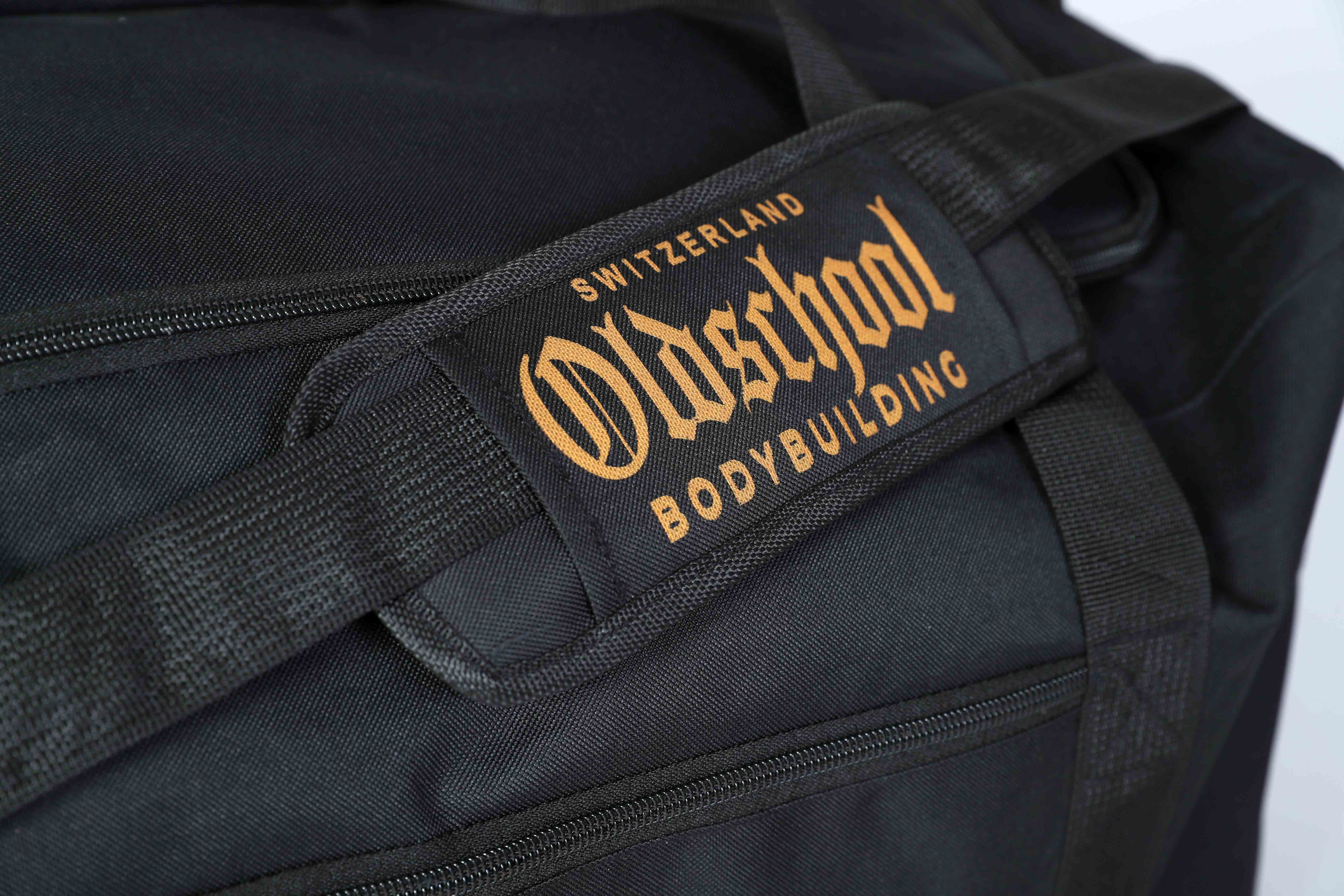 Oldschool Bodybuilding Switzerland BIG Gym Bag Schwarz/Gold