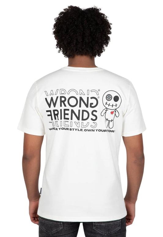 Wrong Friends Vichy T-Shirt - Weiss