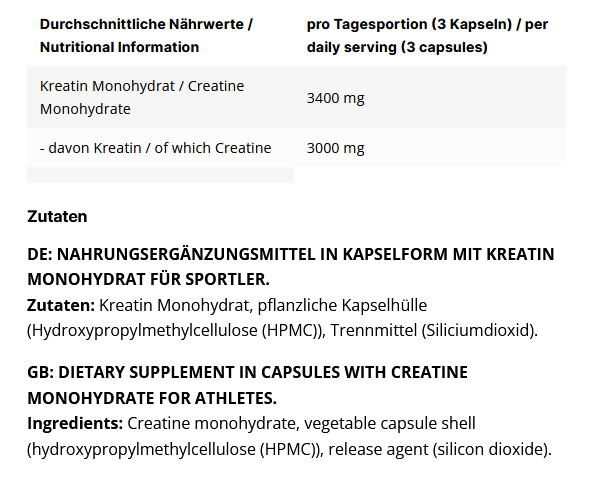 Inlead Creatine Caps - 300 Kapseln