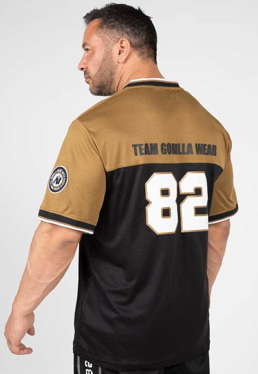 Gorilla Wear Trenton Football Jersey - Schwarz/Gold