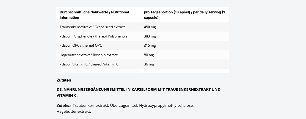 Inlead OPC + Vitamin C - 120 Kapseln
