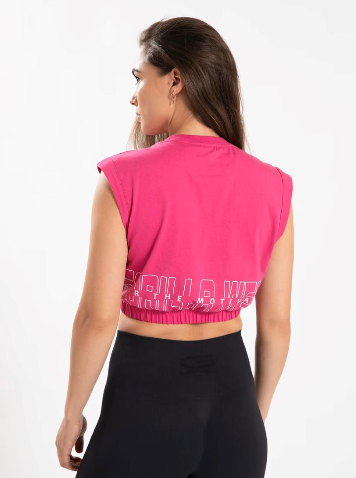 Gorilla Wear Albion Oversized Crop Top - Pink