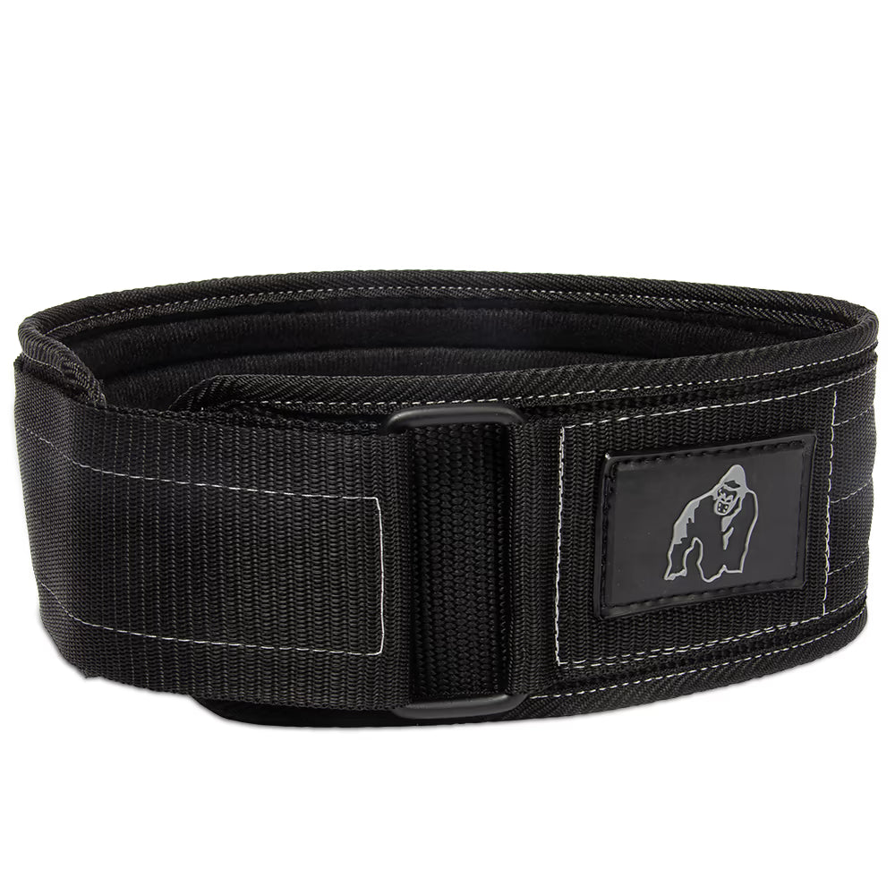 Gorilla Wear 4 Inch Nylon Lifting Belt - Schwarz/Grau