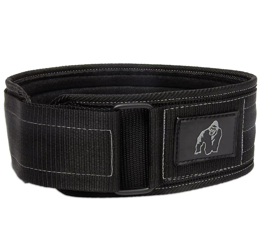 Gorilla Wear 4 Inch Nylon Lifting Belt - Schwarz/Grau
