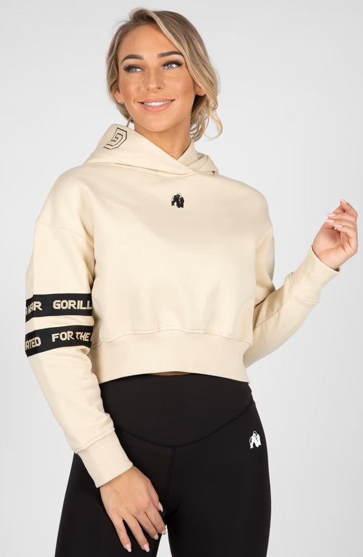 Gorilla Wear Tracey Cropped Hoodie - Beige