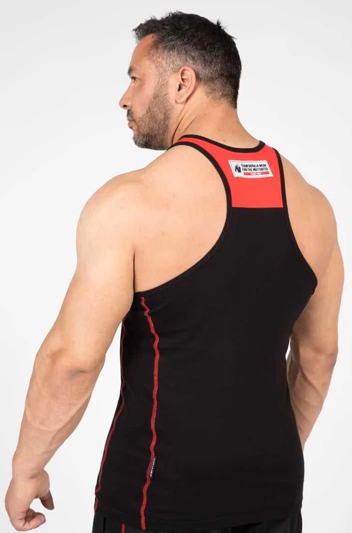 Gorilla Wear Wallace Tank Top - Schwarz/Rot