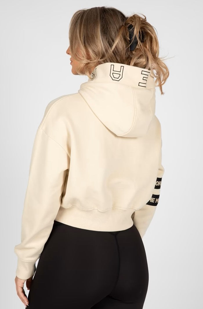 Gorilla Wear Tracey Cropped Hoodie - Beige