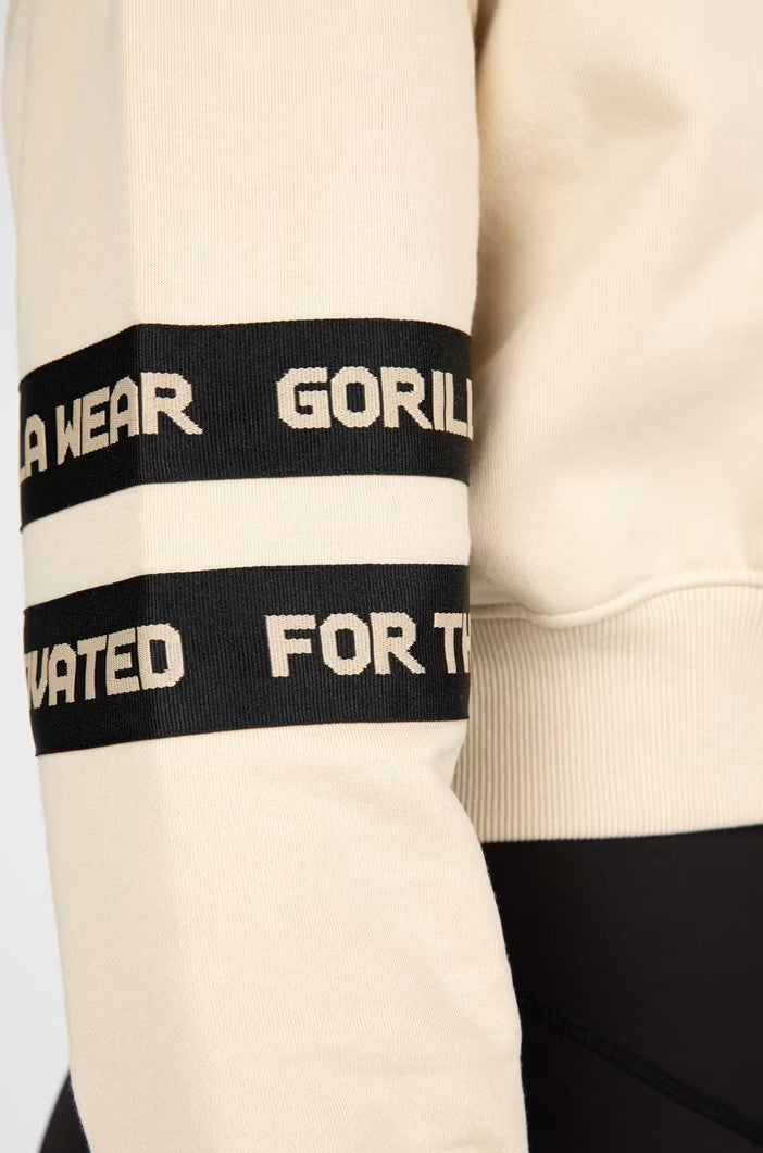 Gorilla Wear Tracey Cropped Hoodie - Beige